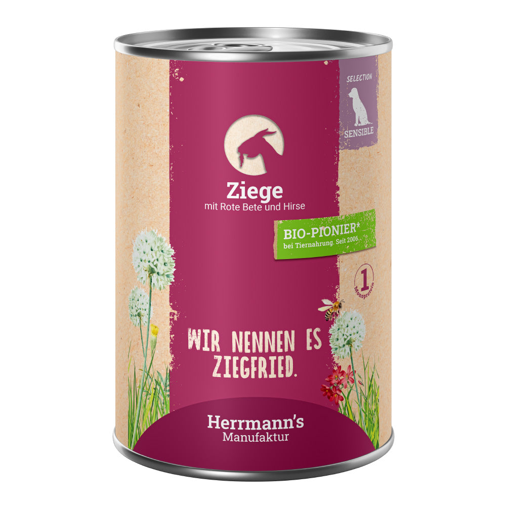 Herrmanns - Bio Ziege mit rote Beete und Hirse