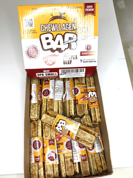Knabberbar: Chewllagen Bar Beef  1 x 3 Stück