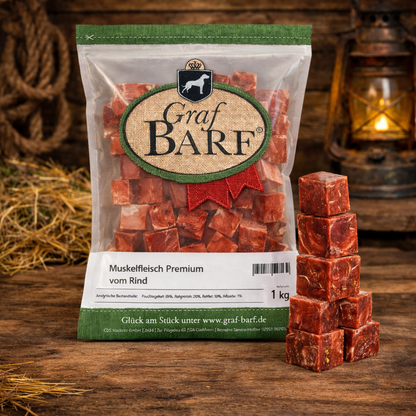Graf Barf - Rind Muskelfleisch PREMIUM