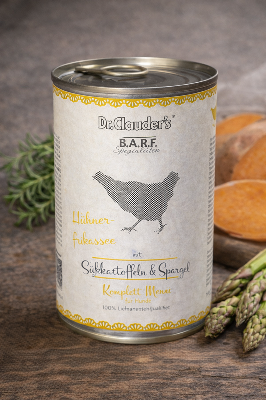 neu - Dr.Clauders - BARF Serie Hühnchenfrikassee