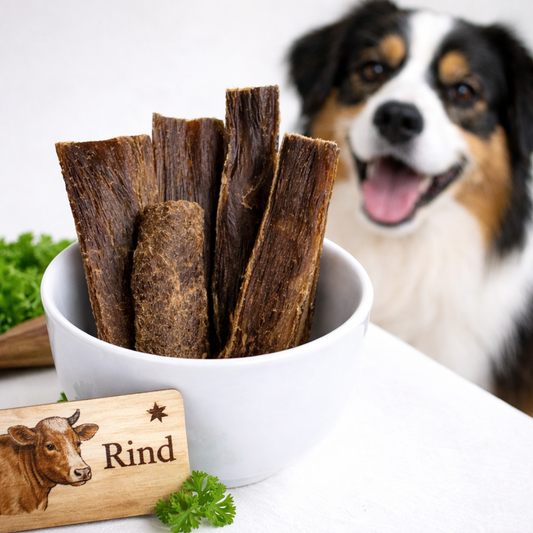Knabberbar: Rinderdörrfleisch 10 cm