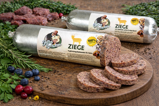 Futteroptimierer - Ziege pur im Schlauch