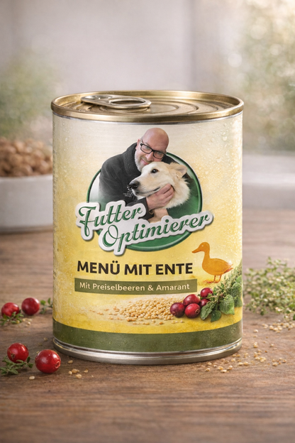 Futteroptimierer Entenmenü in der Dose