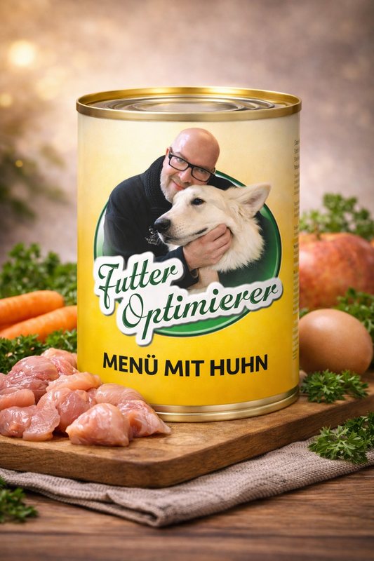 Futteroptimierer Huhnmenü in der Dose
