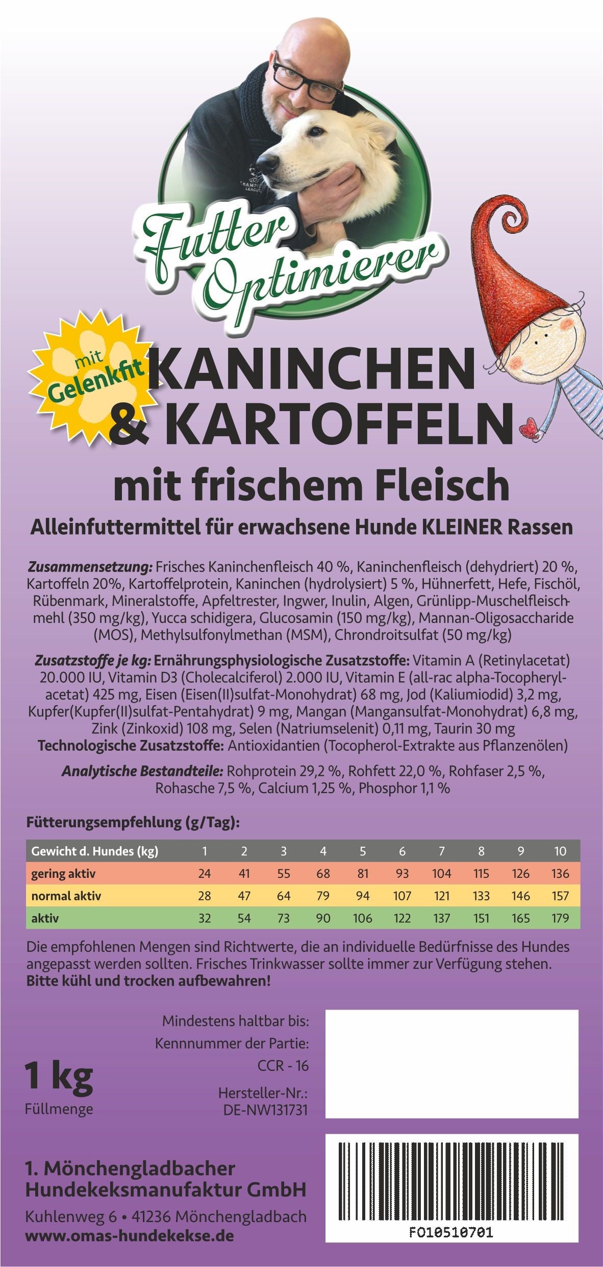 FO Trockenfutter Kaninchen "Zwerge"