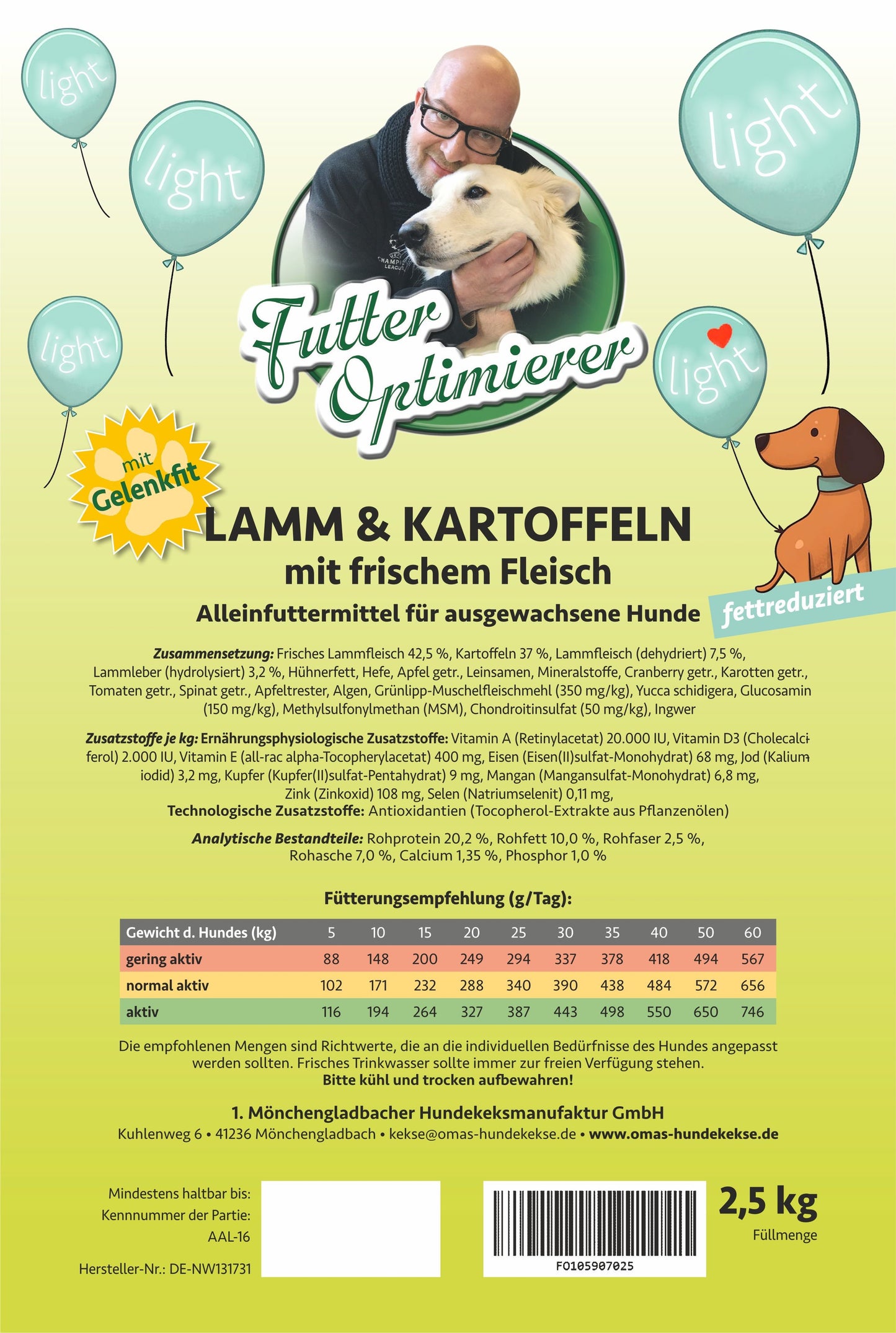 FO Trockenfutter Lamm light