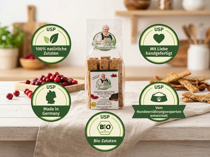 Omas Hundekekse - Cranberry - Joghurt