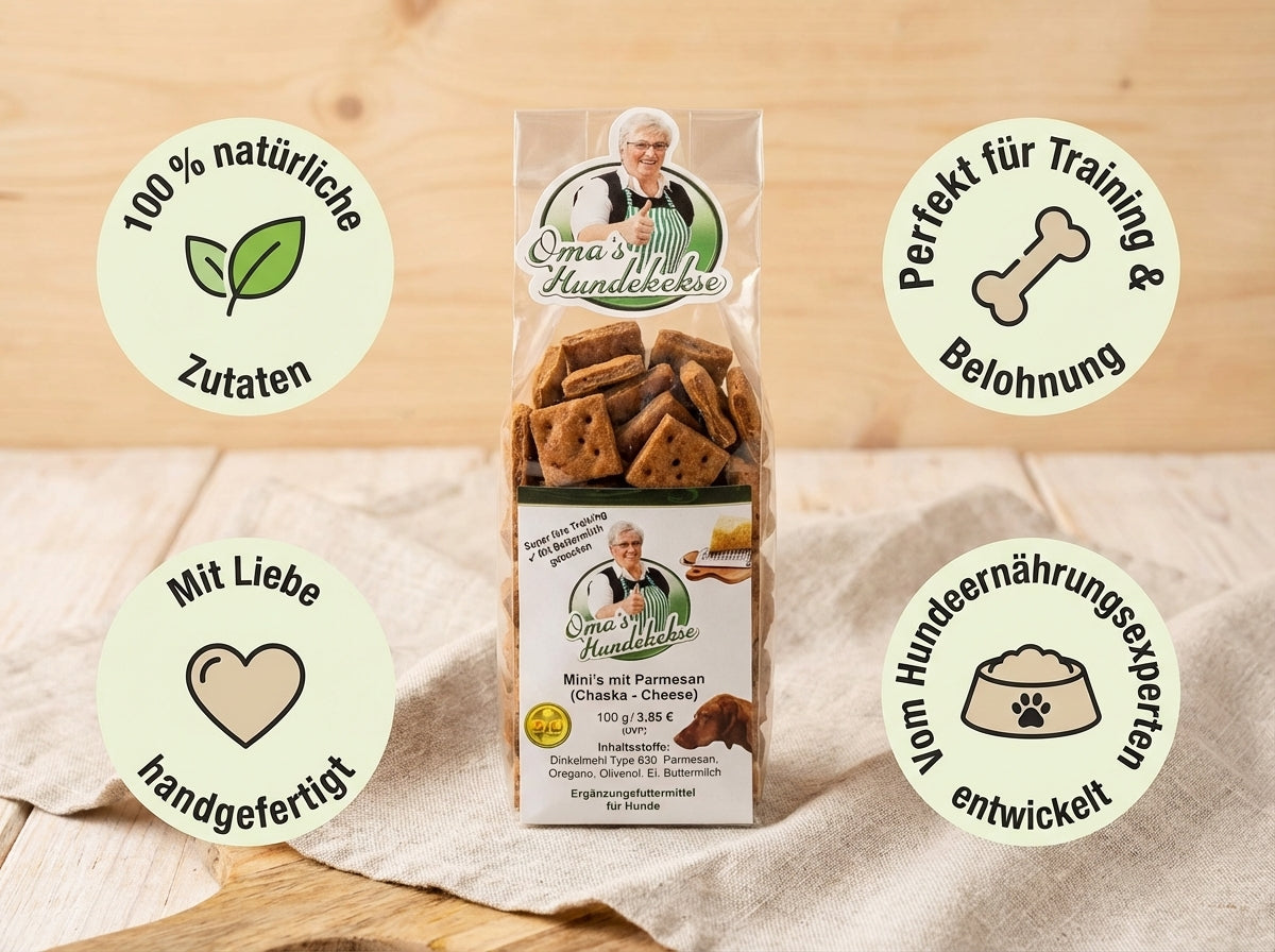 Omas Hundekekse - Mini's mit Parmesan
