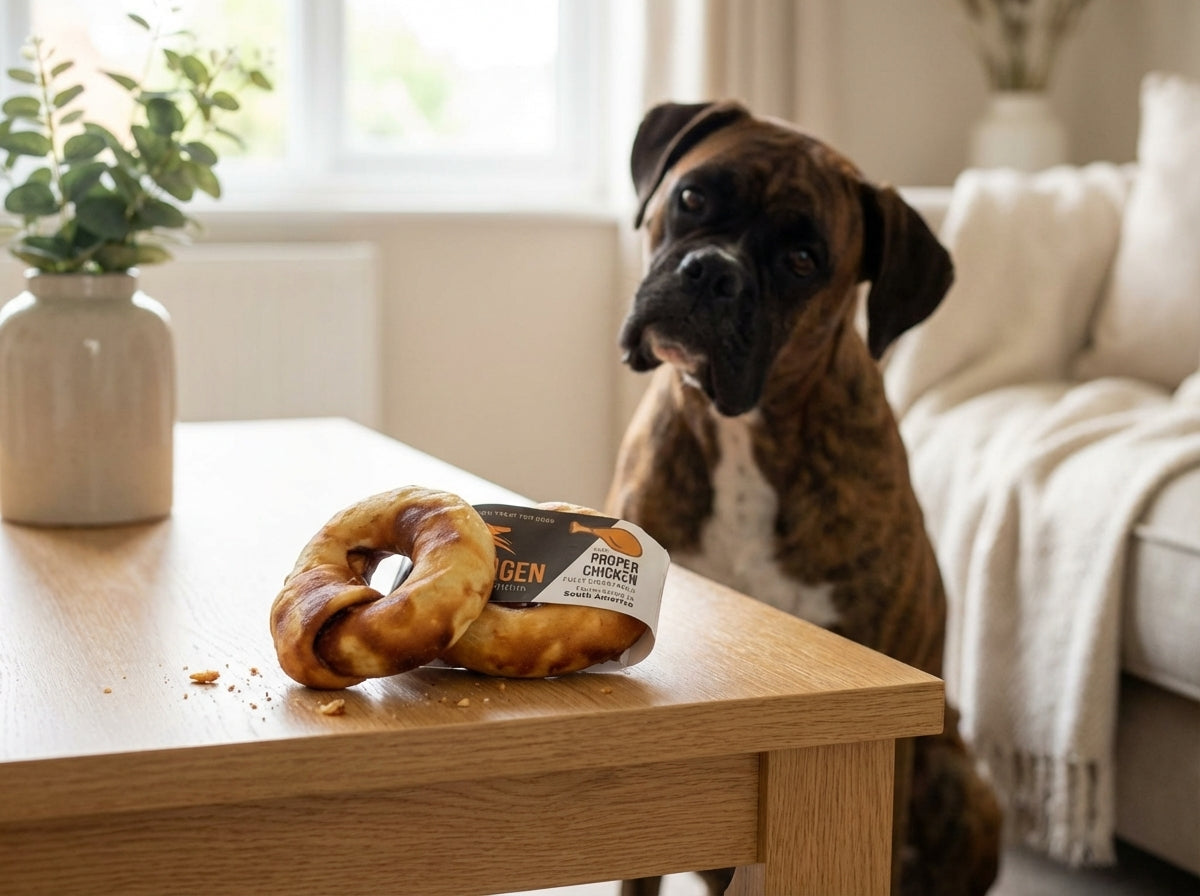 Knabberbar: Chewllagen Beef Donut Huhn
