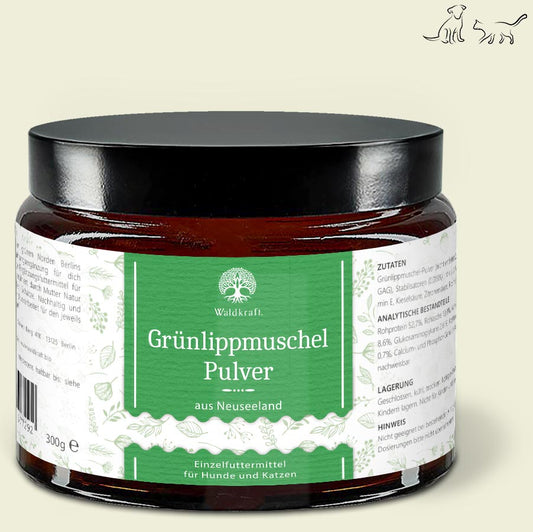 Waldkraft - Grünlippmuschelpulver Vollfett 3%