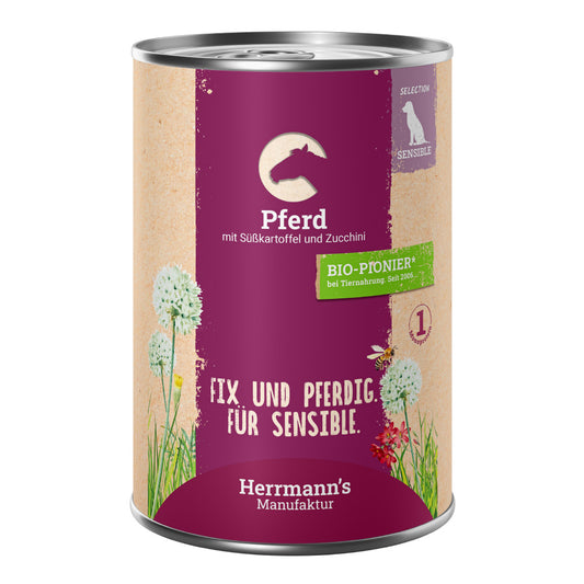 Herrmanns - Pferd mit Süßkartoffel und Zucchini