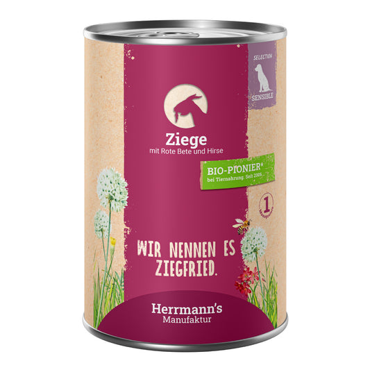 Herrmanns - Bio Ziege mit rote Beete und Hirse