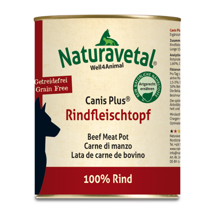 Naturavetal Reinfleischdose Rind