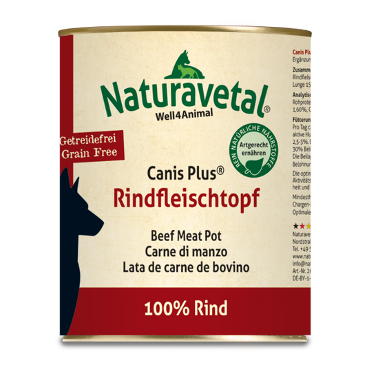Naturavetal Reinfleischdose Rind