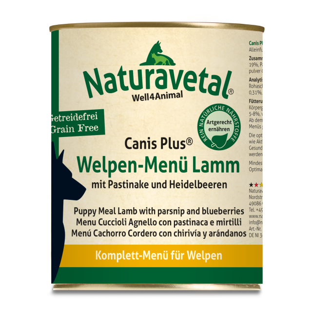 Naturavetal Welpenmenü Lamm