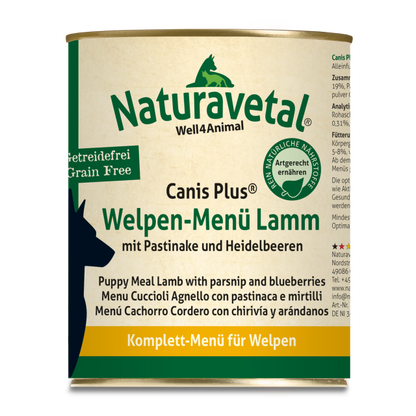 Naturavetal Welpenmenü Lamm