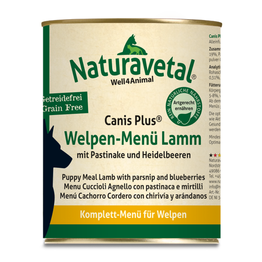 Naturavetal Welpenmenü Lamm