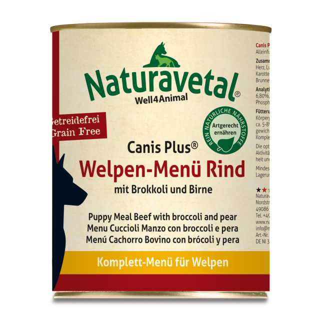 Naturavetal Welpenmenü Rind