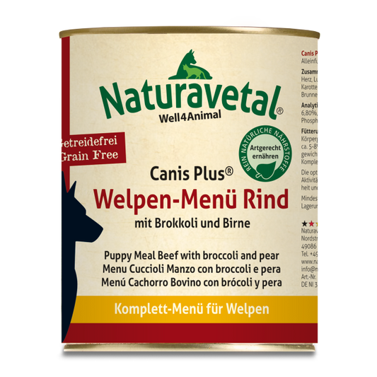 Naturavetal Welpenmenü Rind