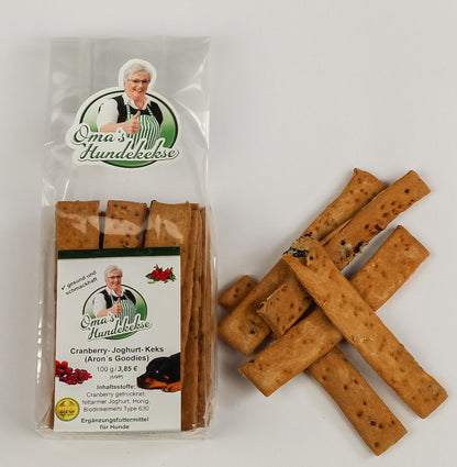 Omas Hundekekse - Cranberry - Joghurt