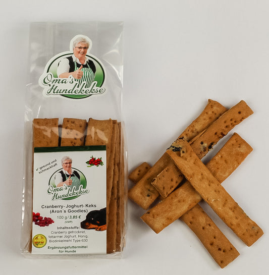 Omas Hundekekse - Cranberry - Joghurt