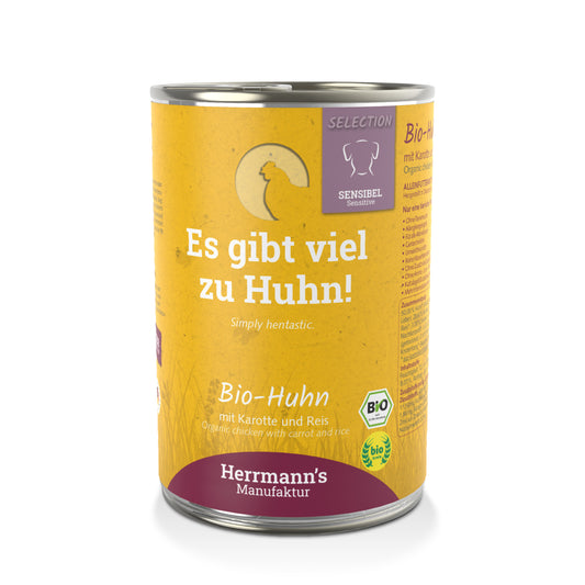 Herrmanns Biohuhn mit Karotte und Reis